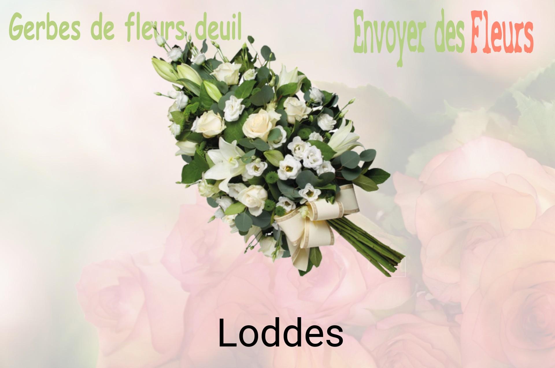 Gerbe de fleurs de deuil livrée à Loddes